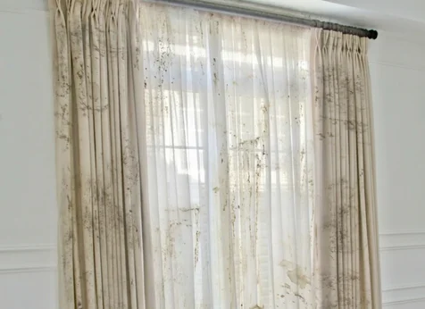 Drapery Cleaning Services Before