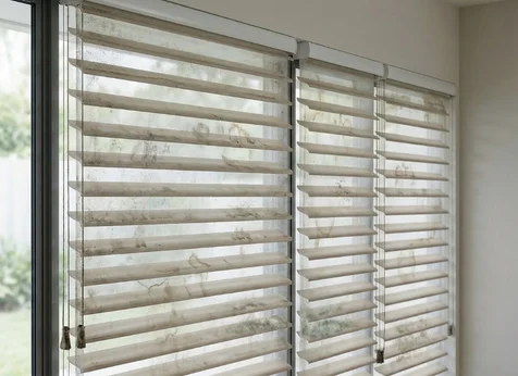 Silhouette Shade Cleaning Before